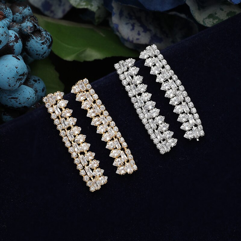 Gorgeous Bridal Jewelry Lady Party Necklace Bracelet Ring Earring Zirconia Set