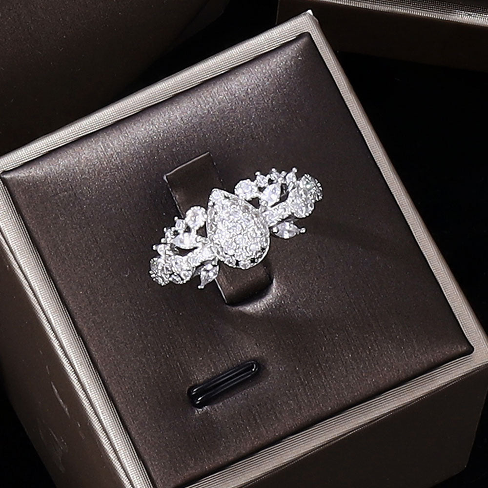 4PCS CZ Luxury UAE Jewelry Set For Women Crystal Dubai Jewelry Set Gift