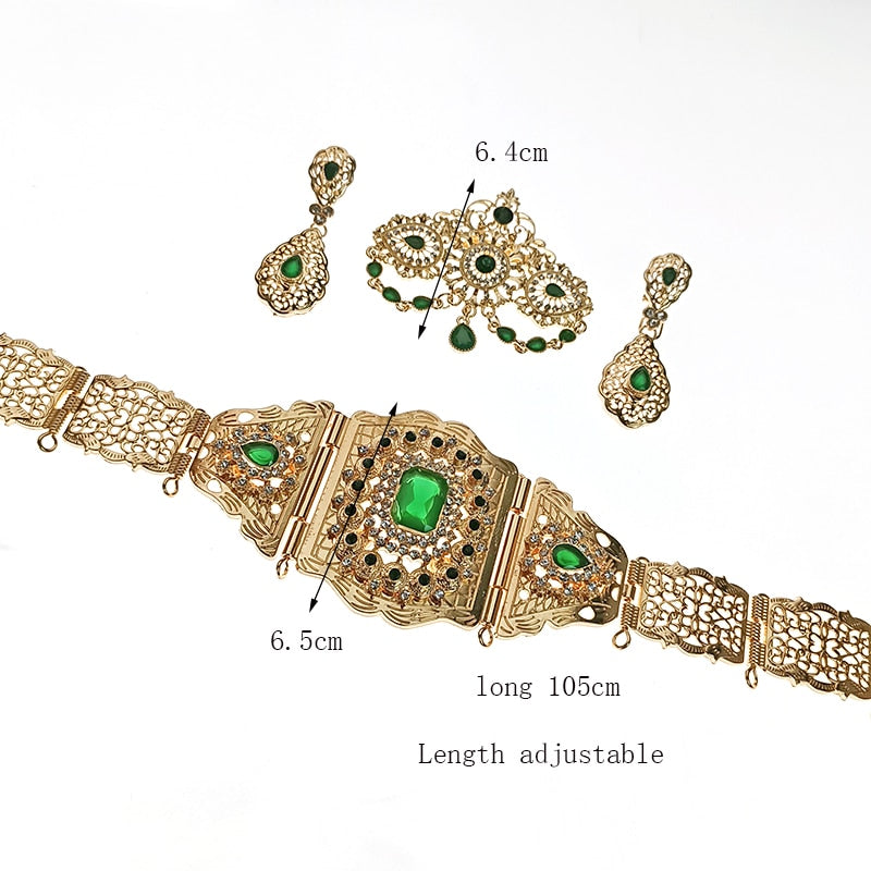 Fashionable wedding jewelry sets for women, featuring elegant crystal brooches and earrings.
