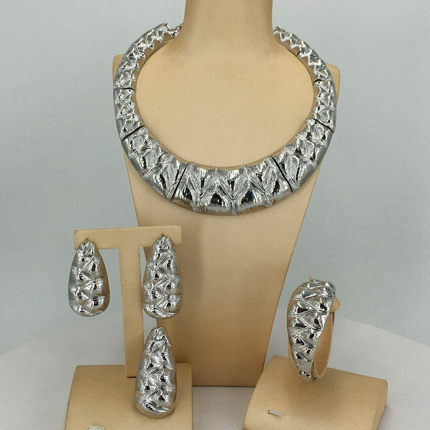 Fashion Jewelry Set Store Big Jewelry Italian Gold Jewelry Sets For Women Christmas New Year Birthday Gift FHK13548