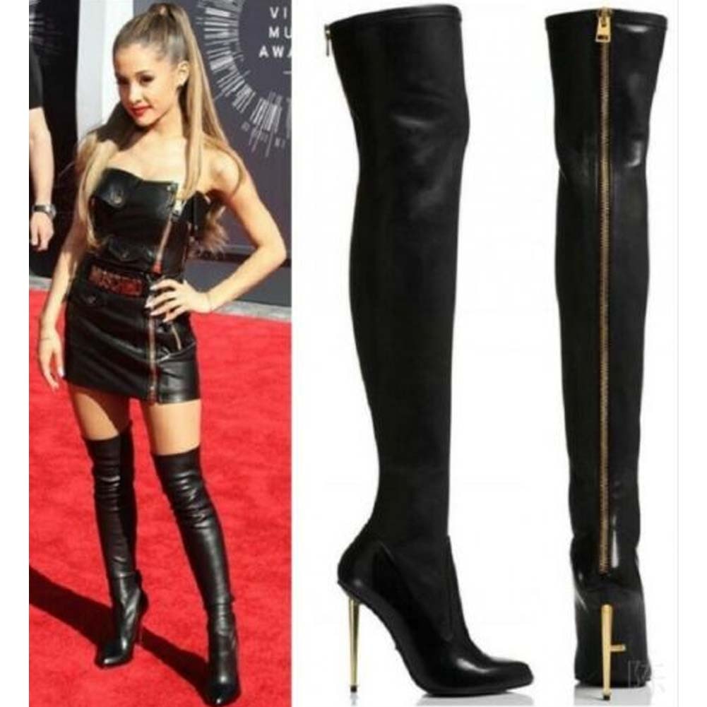 DoraTasia Big Size 34-43 Brand New Lady Thin High Heels Boots Fashion Pointed Toe Thigh High Boots Women Party Sexy Shoes Woman